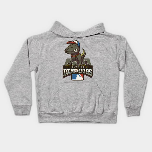 Hawkins Demodogs Kids Hoodie by chocopants